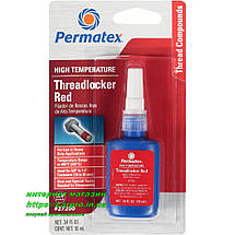 Високотемпературний фіксатор різі сильної фіксації червоний Permatex 27200 High Temperature Threadlocker RED, фото 4