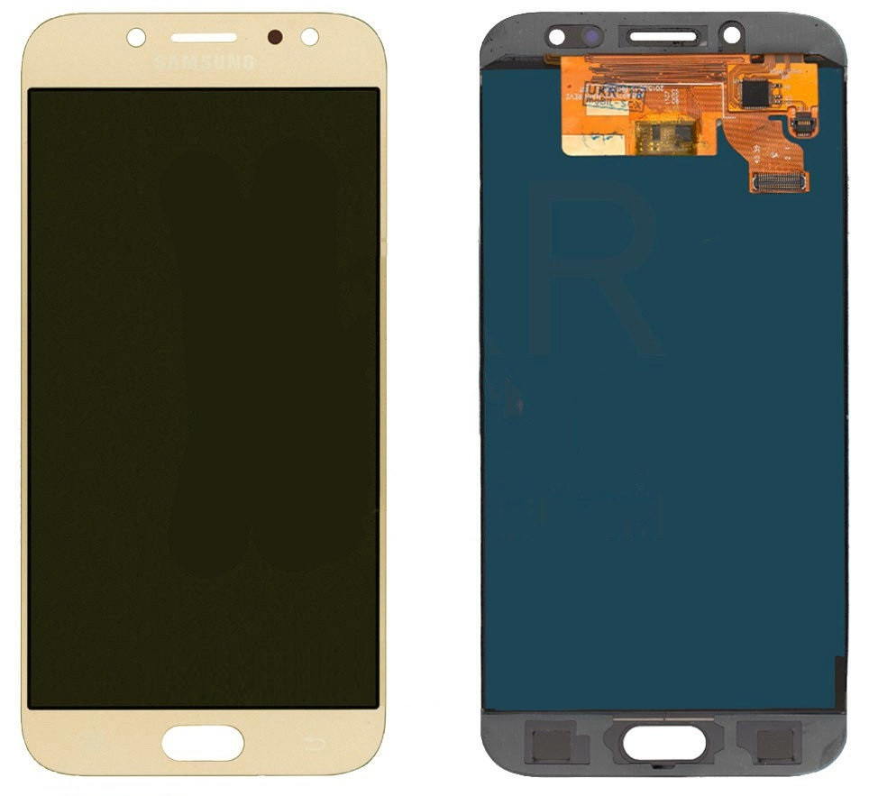Дисплей для Samsung J730 Galaxy J7 2017 (GH97-20736C) з сенсорним склом (Золотий) Сервісний оригінал