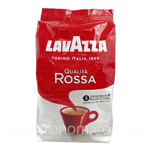 Кава росса (зерно) Лавацца Lavazza rossa 1kg 6шт/ящ (Код: 00-00003066), фото 1