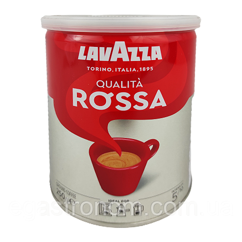 Кава росса (мелена) ж/б Лавацца Lavazza rossa 250g 12шт/ящ  (Код: 00-00000302), фото 1
