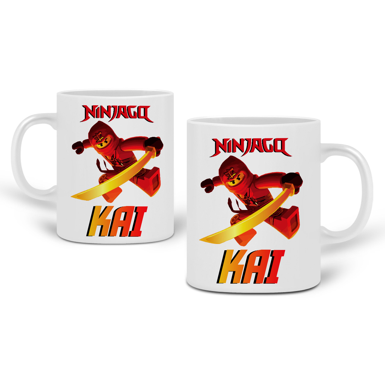 Кружка Кай Лего Ниндзяго (Kai LEGO Ninjago Masters of Spinjitzu) 330 мл Чашка Керамічна з принтом, фото 1
