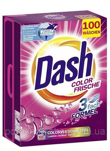 Німецький пральний порошок Dash Color 100 прань 6,5 кг.