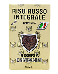Рис червоний Кампаніні Campanini Rosso Integrale 500g 12шт/ящ (Код: 00-00004631)