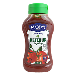 Кетчуп лагідний Мадеро Madero lagodny 560g 12шт/ящ (Код: 00-00003711)