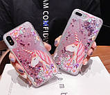 Чохол рідкий блиск з малюнком "Мультяшний Єдиноріг" для Xiaomi Redmi 4A, фото 2