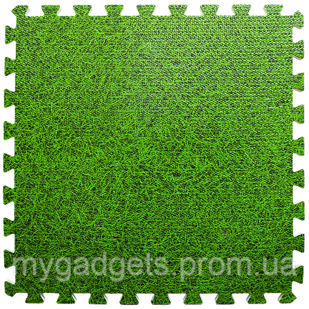 Підлога пазл - модульне підлогове покриття 600x600x10мм зелена трава (МР4), фото 2