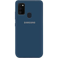 Silicone case Синий Samsung M30s/M21