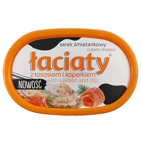 Крем-сир лосось Лаціата Łaciaty 135g 12шт/ящ (Код: 00-00003543)