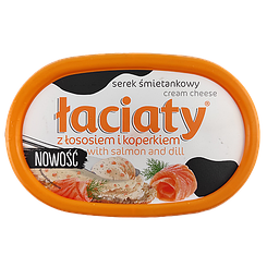 Крем-сир лосось Лаціата Łaciaty 135g 12шт/ящ (Код: 00-00003543)