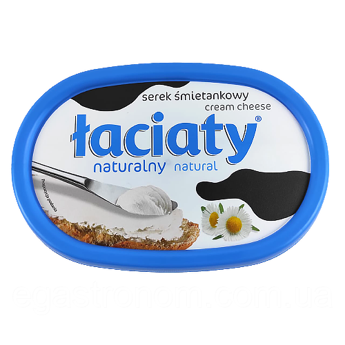 Крем-сир натуральна Лаціата Łaciaty 135g 12шт/ящ (Код: 00-00003551)