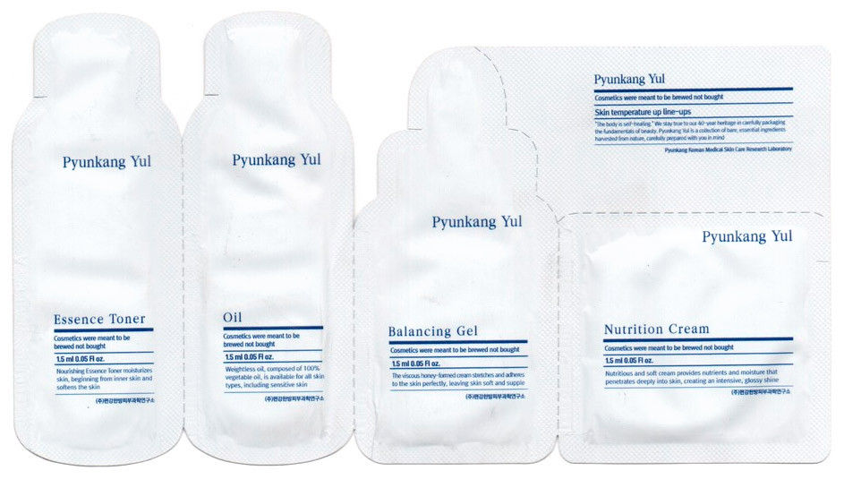 Пробники для сухої/нормальної шкіри Pyunkang Yul Sample Pouch 1 4х1,5 мл