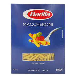 Макарони трубочки №44 Барілла Barilla Maccheroni 500g 16шт/ящ (Код: 00-00003598)