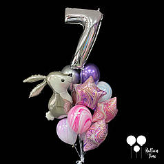 Цифра 5 + связочка куль з Днем Народження