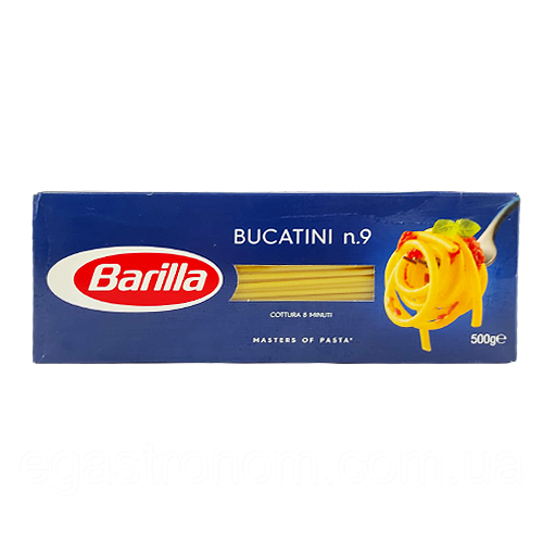 Спагетті букатіні №9 Барілла Barilla Bucatini 500g 24шт/ящ (Код: 00-00003560)