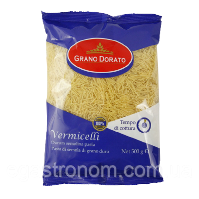 Макарони вермішель Грано Дорато Grano Dorato Vermicelli 500g 24шт/ящ (Код: 00-00005197)