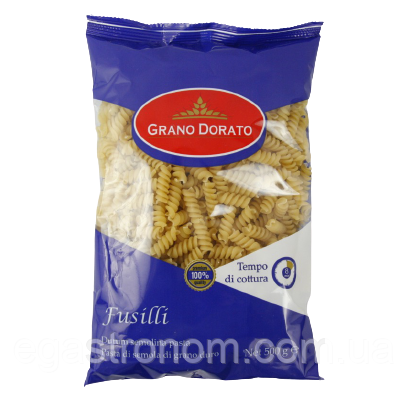 Макарони сверла Грано Дорато Grano Dorato Fusilli 500g 24шт/ящ (Код: 00-00005194)