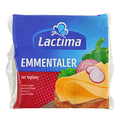 Сир тостовий емменталь Лактіма Lactima 130g 10шт/ящ (Код: 00-00003460)