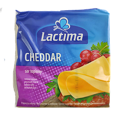 Сир тостовий чеддер Лактіма Lactima 130g 10шт/ящ (Код: 00-00003462)