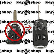 Корпус викидного ключа для Dodge (Додж) 2 кнопки (тип 2) під перевізку