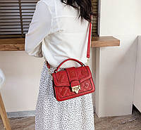 Стильная женская мини сумка клатч. Яркая маленькая женская сумочка. Красный