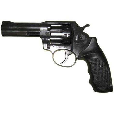 Револьвер під патрон Флобера Alfa 441, чорний, пластикова ручка, фото 2