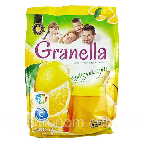 Чай розчинний лимон Гранелла Granella 400g 24шт/ящ (Код: 00-00004181)