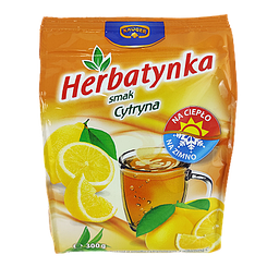 Чай розчинний лимон Крюгер Krüger Herbatynka cytryna 300g 6шт/ящ (Код: 00-00003648)
