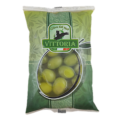 Оливки з кісточкою Вітторія Vittoria 500/850g 10шт/ящ (Код: 00-00000586)