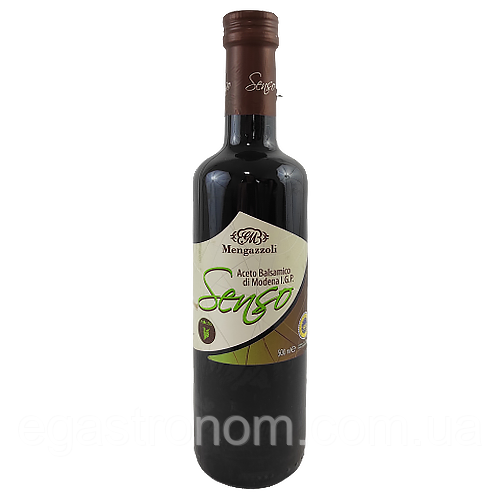 Оцет бальзамічний Менгазоллі Senso Mengazzoli 500ml 6шт/ящ (Код: 00-00000148)