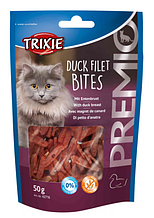 Ласощі для кішок Trixie PREMIO шматочки філе качка 50г