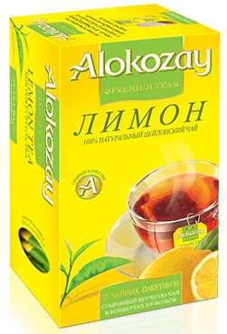 Чорний чай з лимоном Alokozay 25 шт., фото 1