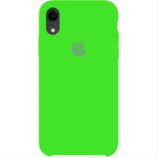 Чехол Silicone case для IPhone Xr Lime green салатовый, цена 247 грн