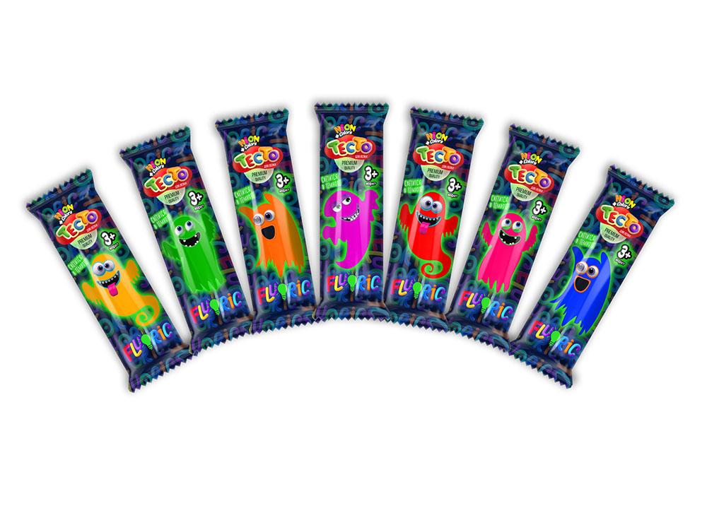 Креативне творчість "Тісто для ліплення "FLUORIC" рос., 10*3,5*2см