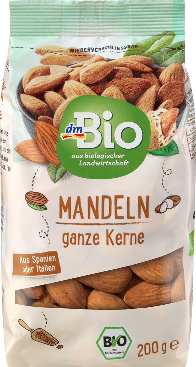 Органічний мигдаль dm Bio Mandeln, 200 г