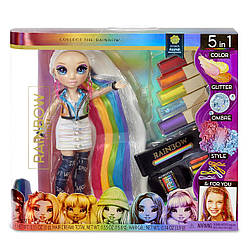 Лялька Rainbow High Hair Studio Стильна зачіска веселка Rainbow Surprise з аксесуарами