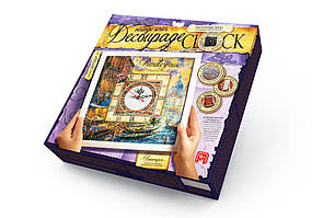 Годинник "Decoupage Clock" (29,7*29,7 см), з рамкою, в кор. 32*32*4см (10шт)