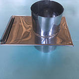 Шибер неіржавіюча сталь 0,8 мм,діаметр 150 мм димар, фото 3