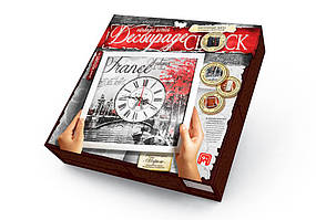 Годинник "Decoupage Clock" (29,7*29,7 см), з рамкою, в кор. 32*32*4см (10шт)