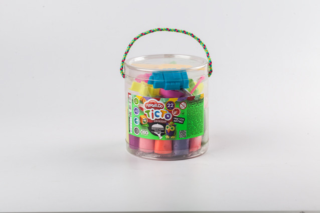 Набір для творчості "Тісто для ліплення "Master Do", укр., 22 кольору, в кор.12*11см (8шт)