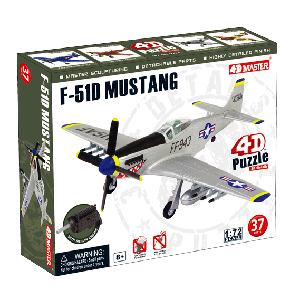 Об'ємний пазл Літак F-51D Mustang в масштабі 1/72. 4D Master 26902, фото 1