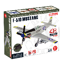 Об'ємний пазл Літак F-51D Mustang в масштабі 1/72. 4D Master 26902