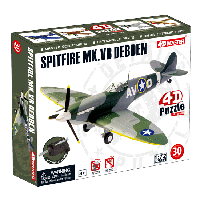 Объемный пазл Самолет Spitfire MK. VB Debden в масштабе 1/72. 4D Master 26903