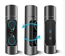 Бездротові сенсорні навушники гарнітура в кейсі з Power Bank з мікрофоном K08 Bluetooth