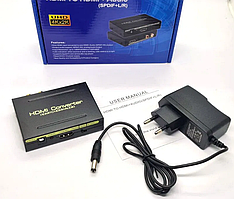 Перетворювач конвертер цифрового а hdmi на spdif (оптику)