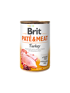 Brit Pate Meat Dog для собак паштет з індичкою 400 г
