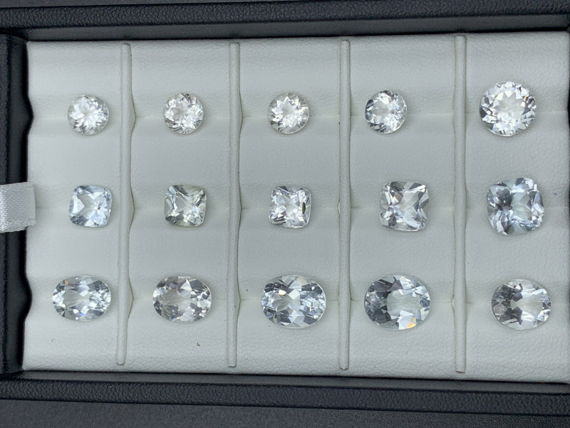 Натуральний топаз від 1.5 до 4.30 каратів. Форми огранування круг/ав/радіант, фото 1