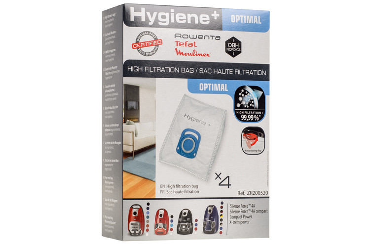 Hygiene Rowenta Silence Force Dust Bag Pack ZR200520, 42% OFF