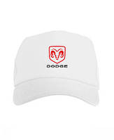 Спортивная кепка Dodge, Додж, тракер, летняя кепка, мужская, женская, белого цвета,