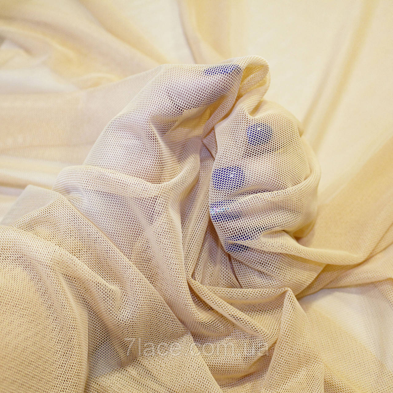 Сітка стрейч для нижньої білизни / колір ТЕЛІСНИЙ / ціна вказана за 0,5 метра