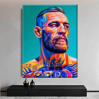 Картина на полотні Conor McGregor Popart 75 см на 100 см ручна робота сосновий підрамник